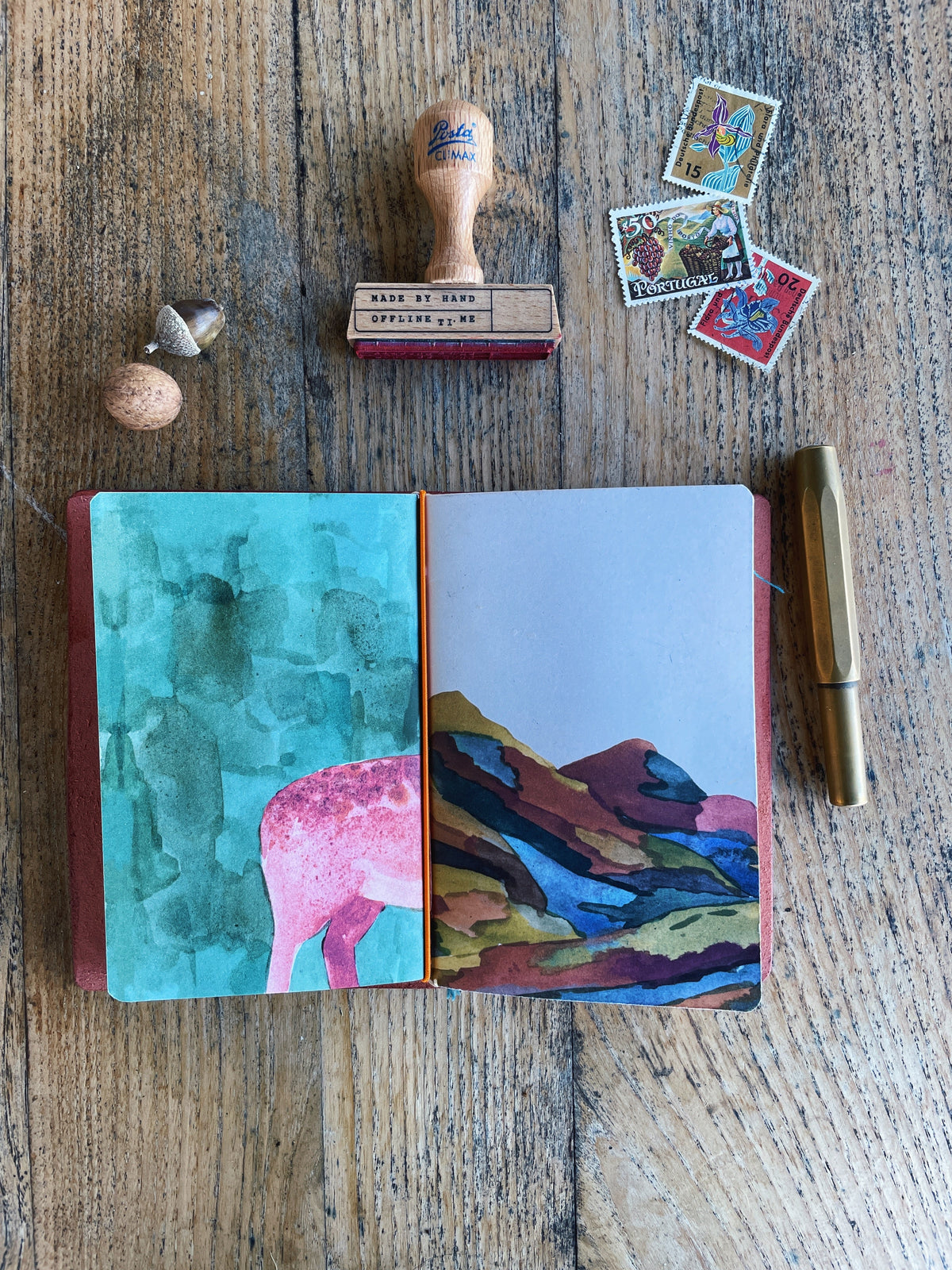 OFFLINETI.ME %uyum_store% Leather Cover - pocket journal