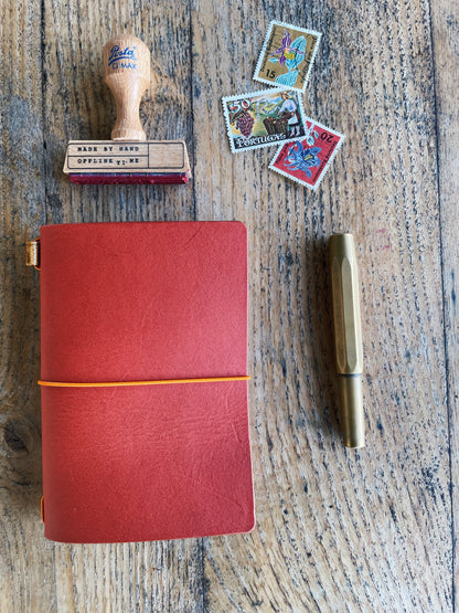OFFLINETI.ME %uyum_store% Leather Cover - pocket journal