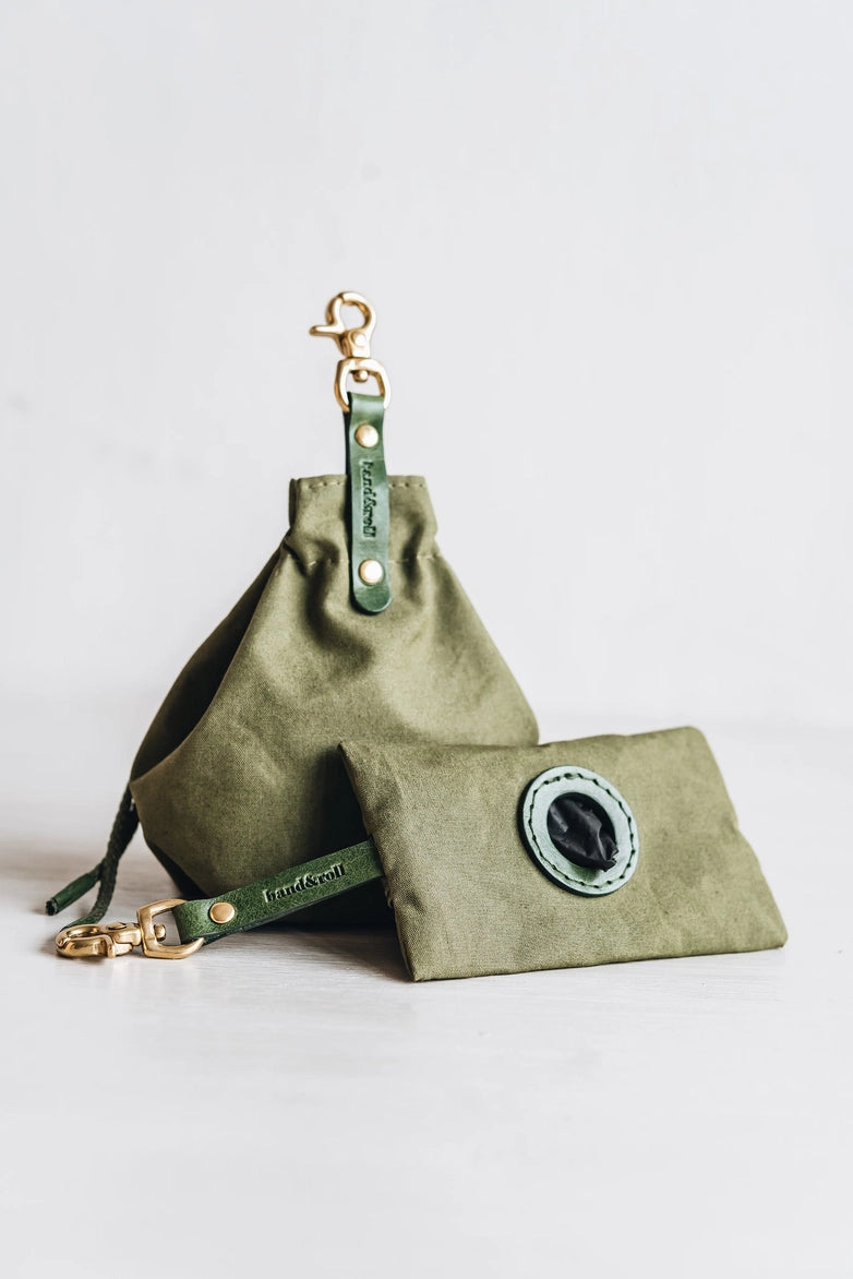 Band&Roll %uyum_store% Dog Treat Bag | Green