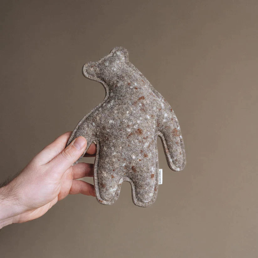 Band&Roll %uyum_store% Eco-Friendly Wool Dog Toys | Bear Dog Toys