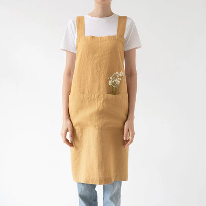 Linen Tales %uyum_store% Linen Crossback Apron Apron