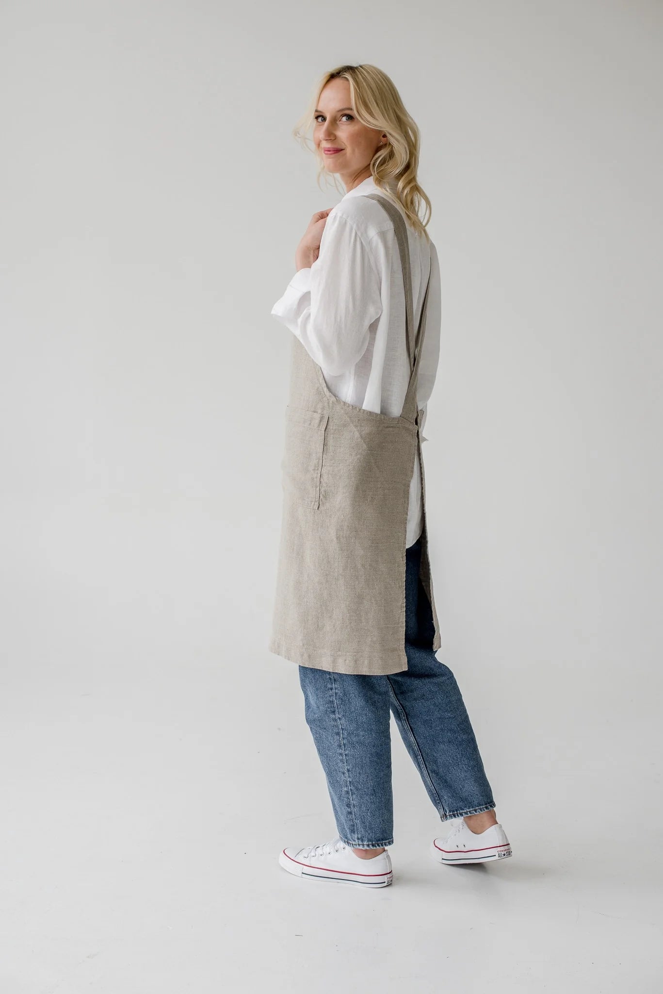 Linen Tales %uyum_store% Linen Crossback Apron Apron