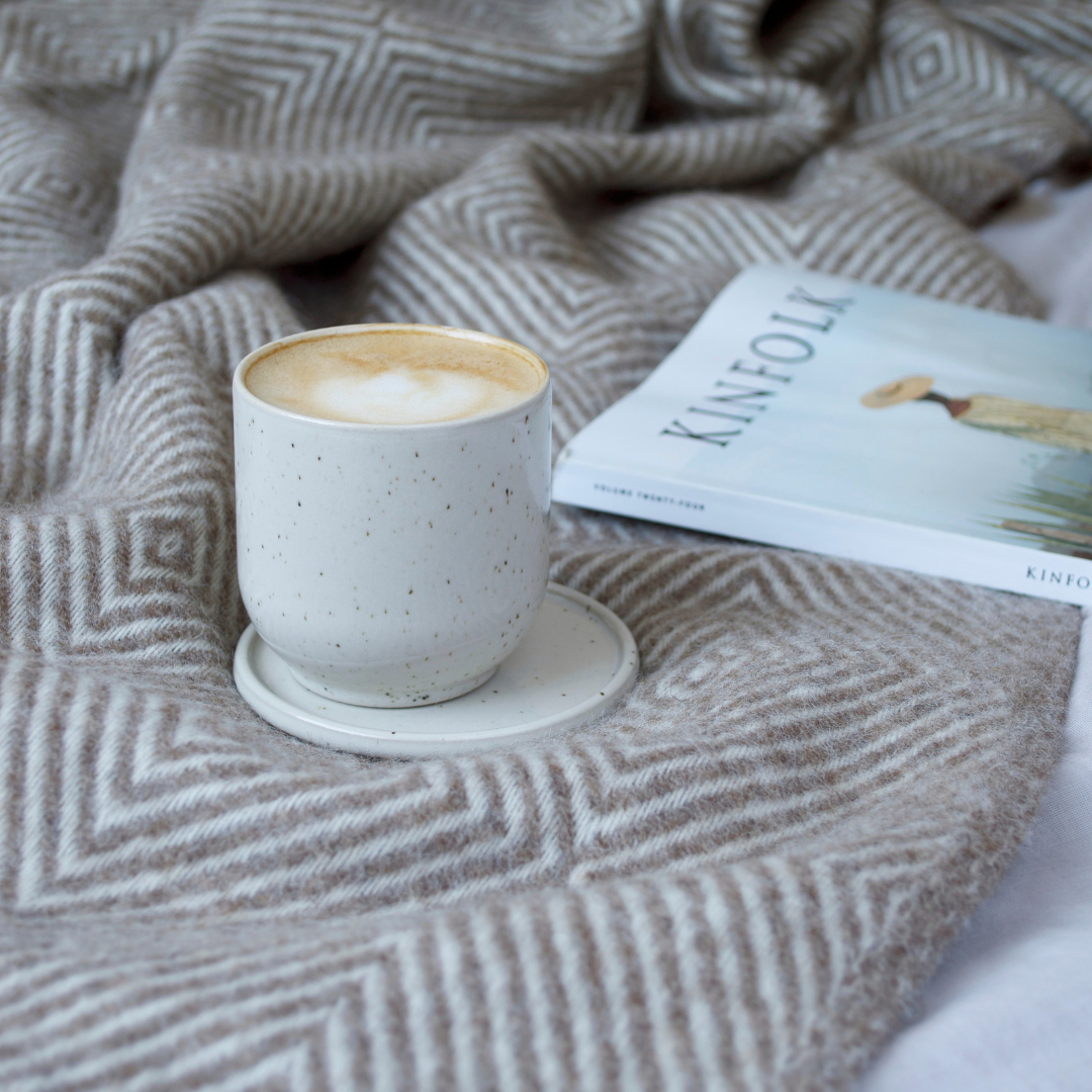 Lapuan Kankurit %uyum_store% Diamond Wool Blanket | Beige Blankets